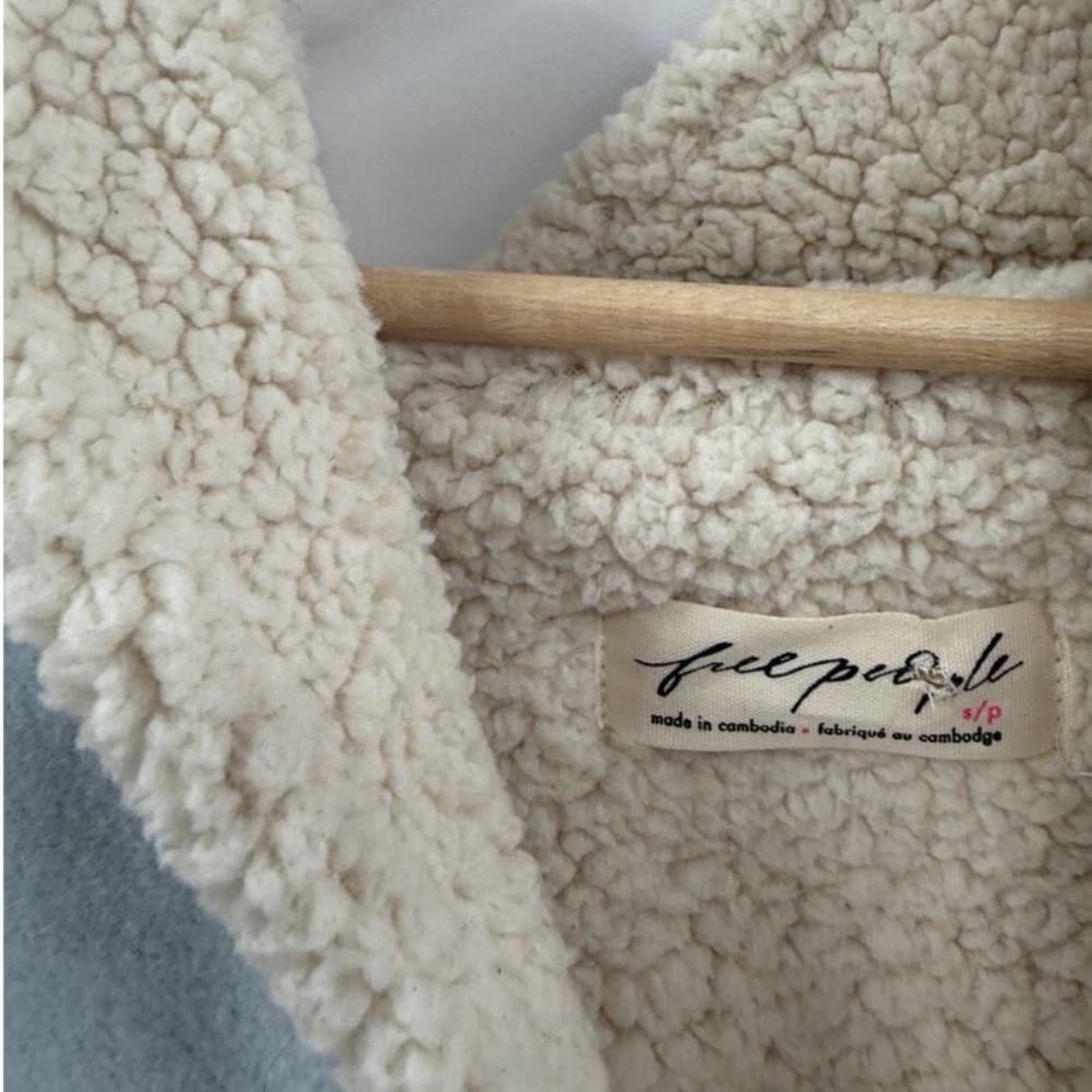 Free People Arcadia fleece landscape sweatshirt coat - Picture 4 of 9